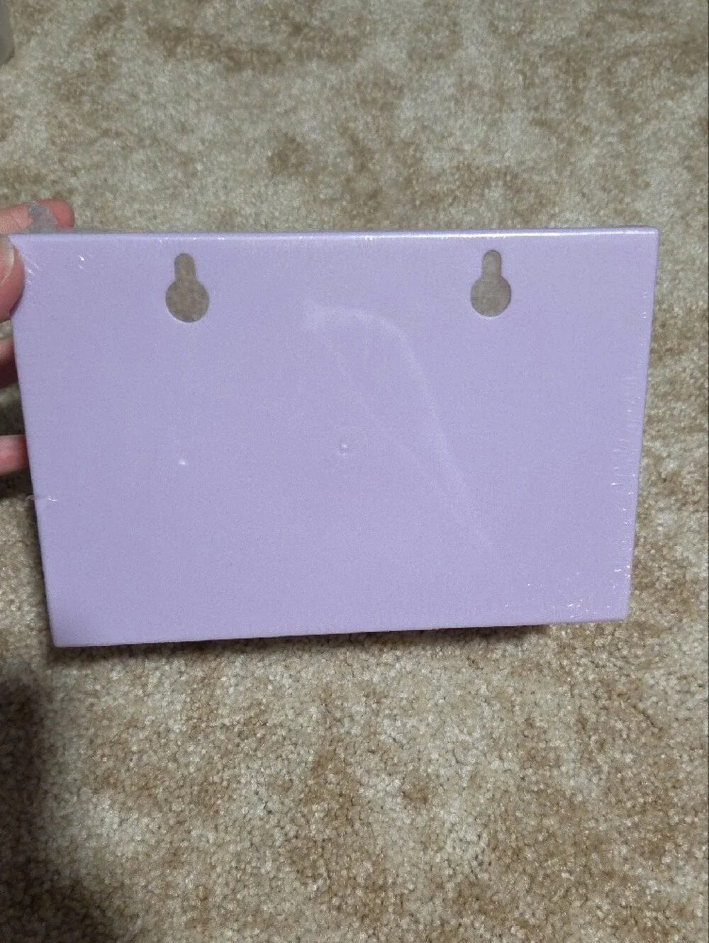 Purple 9-Compartment Plastic Storage Drawer Organizer
